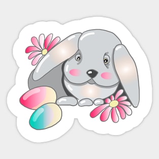 Cute easter bunny Sticker